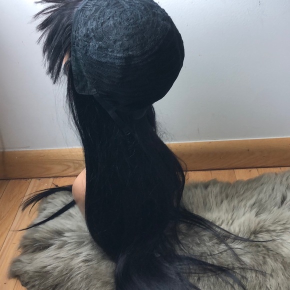 ?TIIA 22” HUMAN JET BLACK STRAIGHT BANG WIG *NEW* main image 14